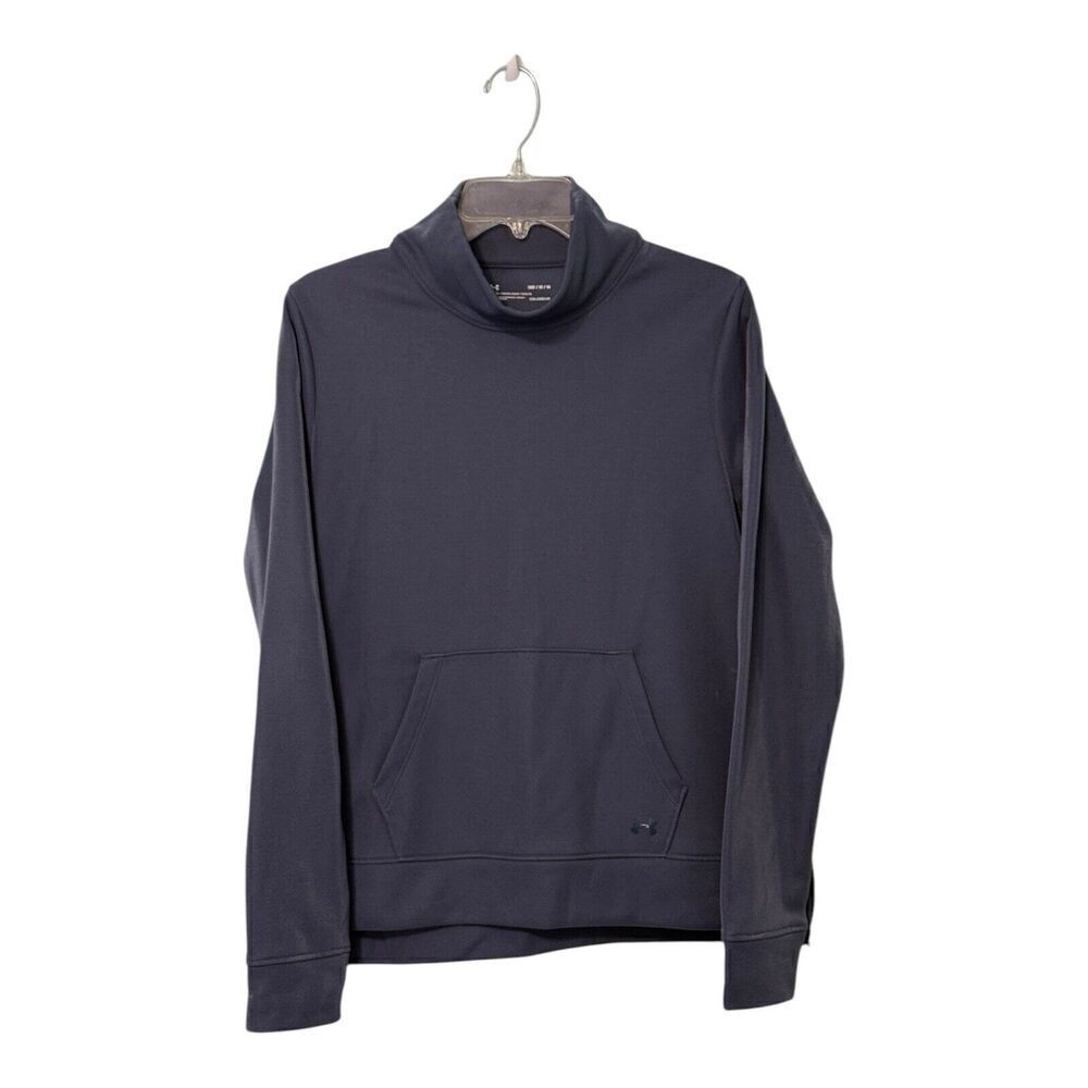 Under Armour Cold Gear Mock Turtleneck Sweatshirt With Front Pocket Size L